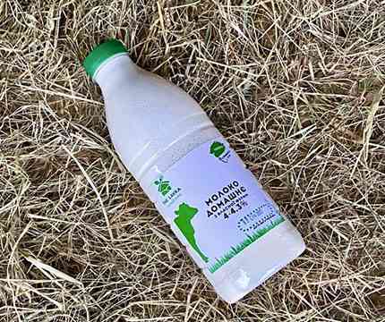 Homemade milk, farm milk 