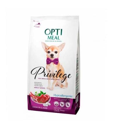 Dry food Optimeal Privilege Hypoallergenic Small Breeds 