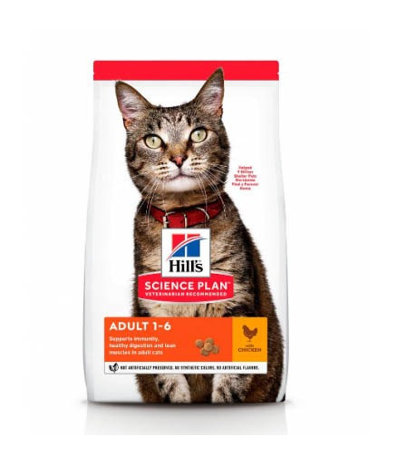 Dry cat food Hill's Science Plan Feline Adult Chicken 3 kg  - photo 1